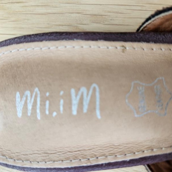 Mi.iM "Epic" Two-Toned Pointed Mule - Wine 9 - Picture 4 of 8